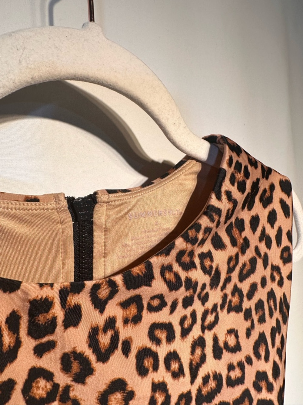 summersalt Leopard Print and Black One-Piece Swim - Picture 2 of 6